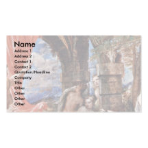 Actaeon Diana asombrosamente al bañarse Plantilla De Tarjeta De Negocio