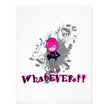 actitud cualquier arte del vector del chica del er invitacion personalizada