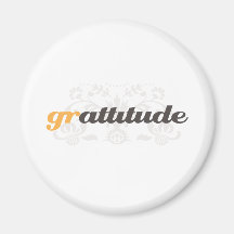 Actitud de la gratitud imanes de nevera