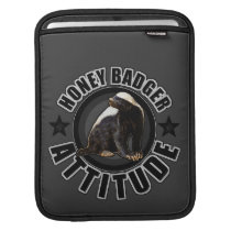 ACTITUD del tejón de miel - diseño redondo fundas ipad