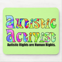 Activista autístico (color) Mousepad Tapetes De Ratón
