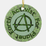 Activista de la tierra ornamento de navidad