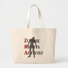 Activista de las derechas del zombi bolsa lienzo