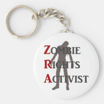 Activista de las derechas del zombi llavero