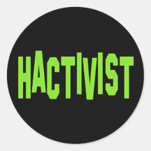 Activista del pirata informático de Hactivist Pegatinas