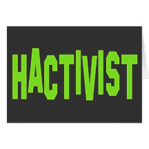 Activista del pirata informático de Hactivist Felicitación