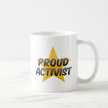 Activista orgulloso tazas de café