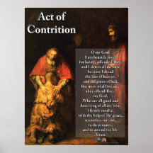 Acto de la contrición poster