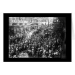 Actores que pegan en New York City 1919 Tarjetón
