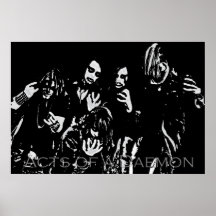 Actos de un poster del demonio
