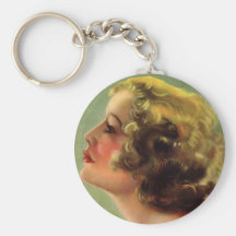 Actriz joven retra Miriam Hopkins de las mujeres d Llaveros Personalizados