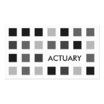 ACTUARIO (cuadrados de la MOD) Tarjetas De Visita