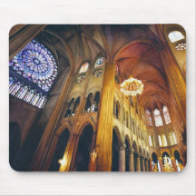 Acuarela de la catedral de Notre Dame de la "torsi Alfombrillas De Ratones
