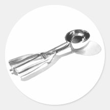 "Acuarela del arte de Kitechen de la cucharada del Etiquetas Redondas
