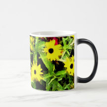 Acuarela del jardín de flores taza de café
