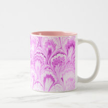 acuarela rosada del remolino taza