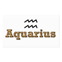 acuario, tarjeta personal