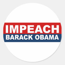 Acuse a Barack Obama Pegatinas Redondas
