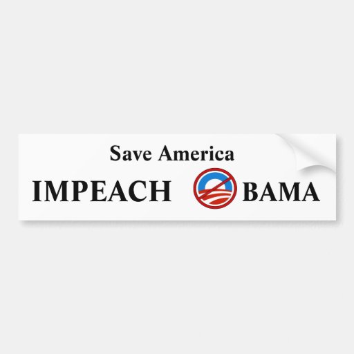 Acuse a Obama Pegatina De Parachoque