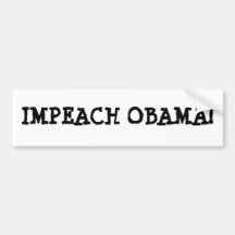 ¡ACUSE A OBAMA! PEGATINA DE PARACHOQUE