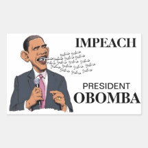 ACUSE A PRESIDENTE OBOMBA PEGATINAS  