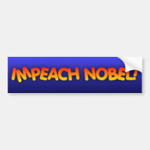 ¡Acuse Nobel! Etiqueta De Parachoque