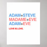 ADÁN Y STEVE, SEÑORA Y POSTERS