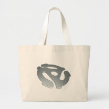 Adaptador de la plata 3D 45 RPM Bolsa De Mano