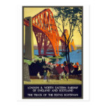 Adelante puente - arte del poster del viaje del vi tarjeta postal