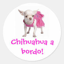 ¡Adesivo - chihuahua un bordo! Pegatina