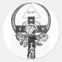 Adesivo Ouroboros Rosacruz