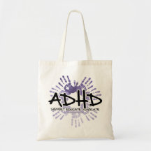 ADHD Handprint Bolsas De Mano