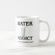 Adicto al agua taza de café