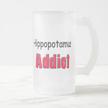 Adicto al Hippopotamus Tazas De Café