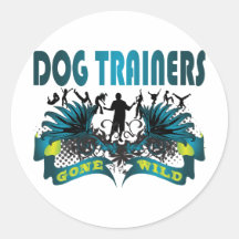 Adiestradores de perros idos salvajes pegatinas  