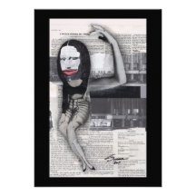 Adieté durante mi collage de Mona Lisa del embaraz Anuncio Personalizado