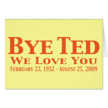 Adiós Ted le amamos los regalos Felicitacion