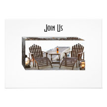 ADIRONDACK EN LAS INVITACIONES DE LA DIVERSIÓN DEL INVITACION PERSONALIZADA