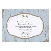 Adirondack preside el boda rústico invitación