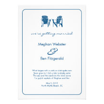 Adirondack preside la invitación del boda