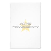 Administrador de sistema orgulloso papeleria