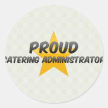 Administrador orgulloso del abastecimiento pegatina