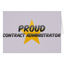 Administrador orgulloso del contrato tarjeton