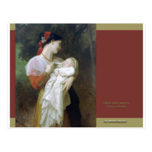 Admiración maternal postal