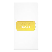 Admita un boleto tarjetas con fotos personalizadas