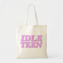 Adolescente ocioso bolsas lienzo