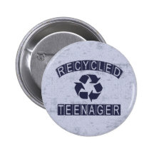 Adolescente reciclado pin
