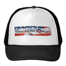 ¿Adónde los TRABAJOS fueron? ningún Obama Gorro De Camionero