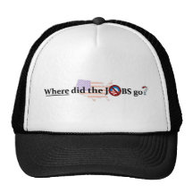 ¿Adónde los TRABAJOS fueron? ningún Obama Gorra
