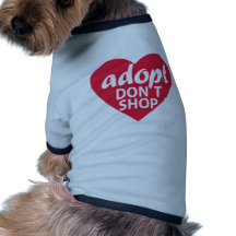Adopt no hace compras camisa de mascota